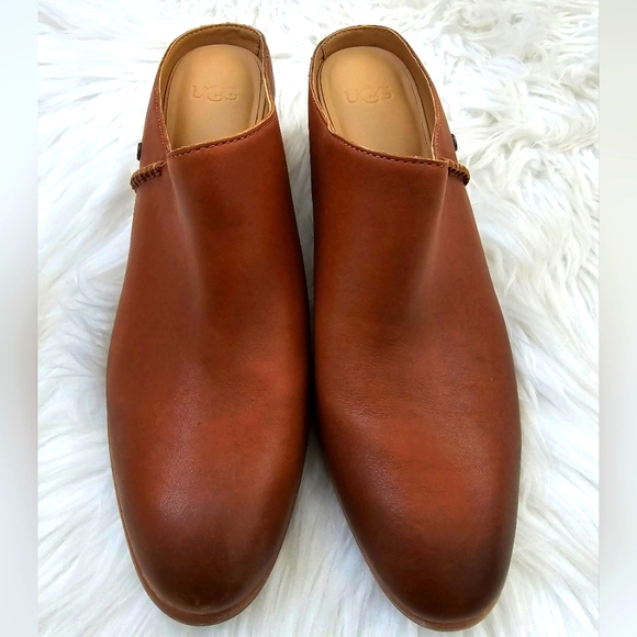 UGG Leather Clog Slip On Booties Size 10 - Picture 4 of 7